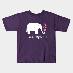 I love elephants Kids T-Shirt